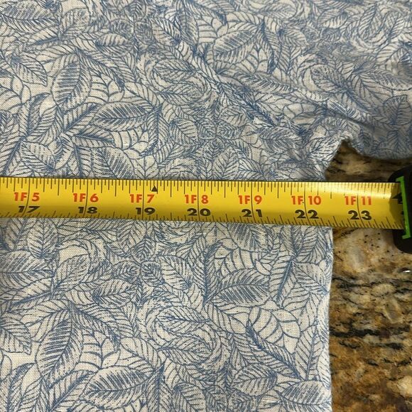 UNTUCKit Linen Leaf Print Short Sleeve Terlan Button Down Shirt Size L - Picture 8 of 9